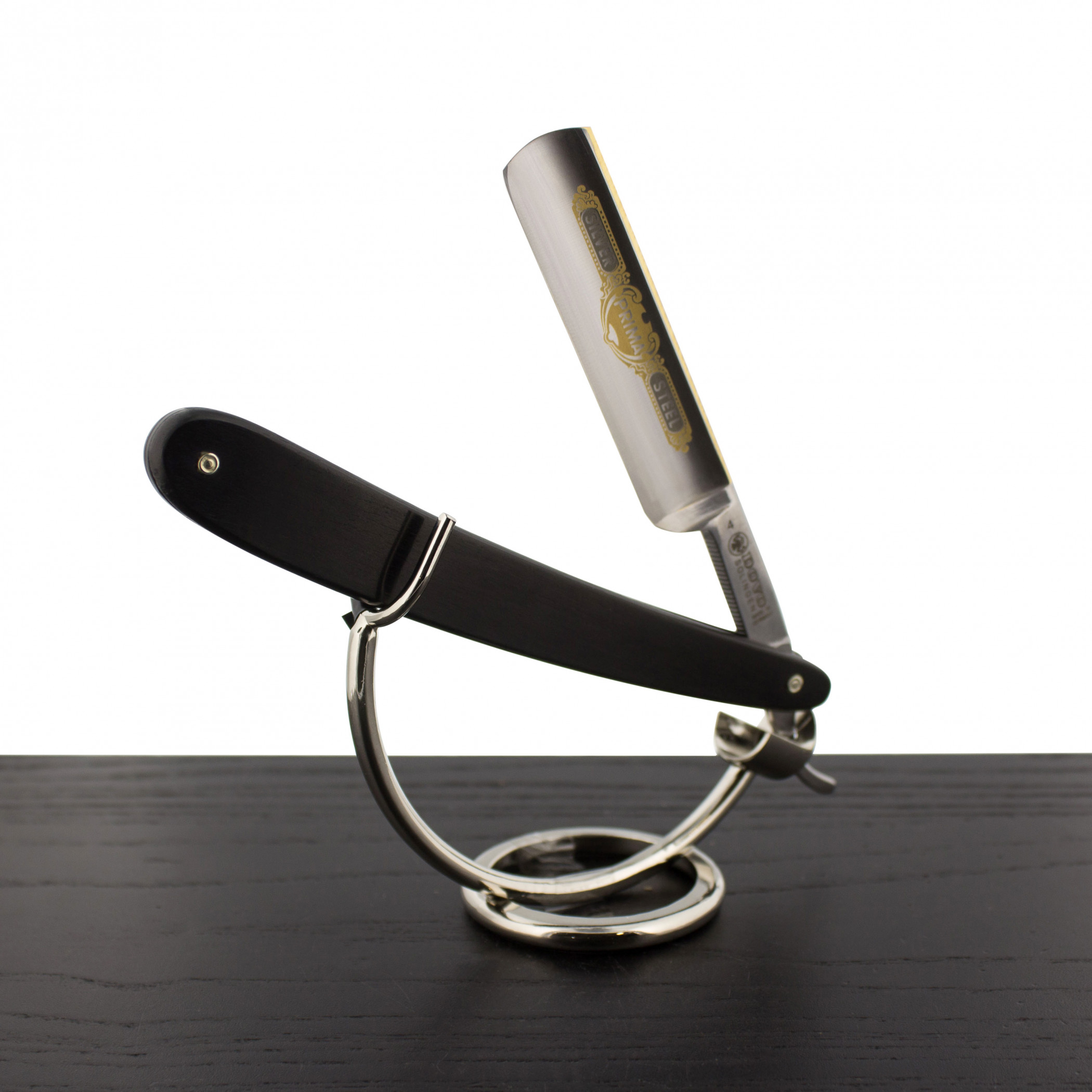 Product image 0 for Dovo 5/8" Silver Steel Black Straight Razor